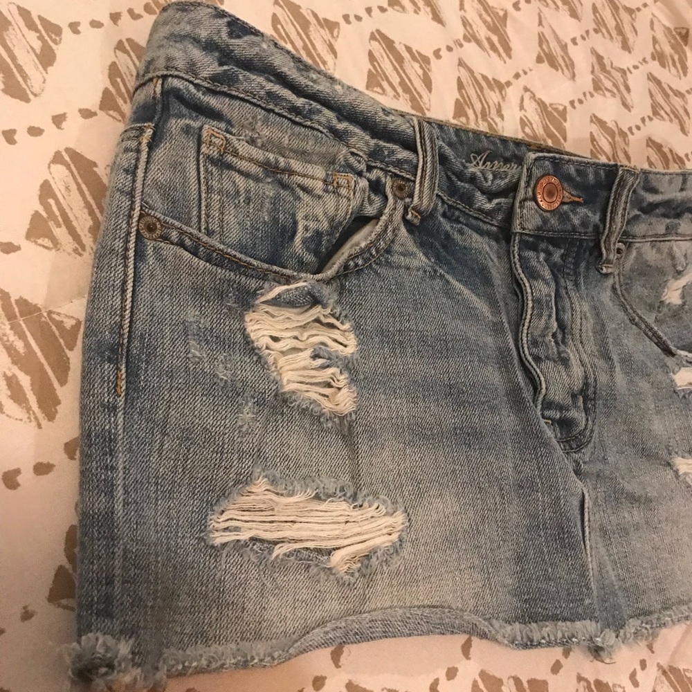 Light Blue Denim Jean Mink Skirt Women’s Size 8 - Picture 2 of 8